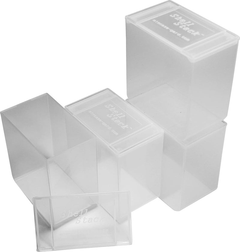MTM SS25-00 Shell Stack 25 Round Compact Shotshell Storage Box, Clear See-Thru, Small, USA Made - Image 1